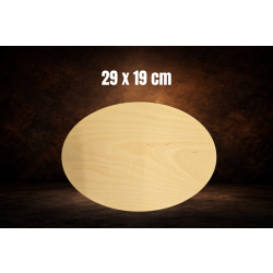 Owal 29x19cm, sklejka 3mm